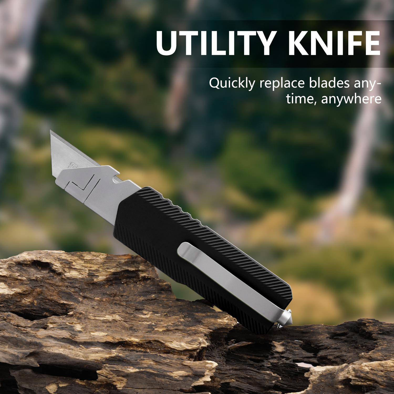 Aluminum Alloy Outdoor Knife Set, Craft Knife, Portable Knife, Window Breaker, Multi-Function Cutting Tool, Durable & Versatile, Outdoor Multifunctional Tools