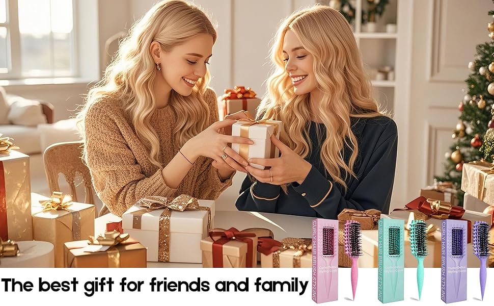 【Thoughtful Valentine's Day gifts for girls】Curl Brush Curl Styling Brush for Women, Men, Wet and Dry Hair, curl defining brush,curl talk,wavy hair products, brush,miche hair products,brush detangling ,hairbrush for women,light weigh,wavy talk thermal 【Thoughtful Valentine's Day gifts for girls】Curl Brush Curl Styling Brush for Women, Men, Wet and Dry Hair, curl defining brush,curl talk,wavy hair products, brush,miche hair products,brush detangling ,hairbrush for women,light weigh,wavy talk thermal