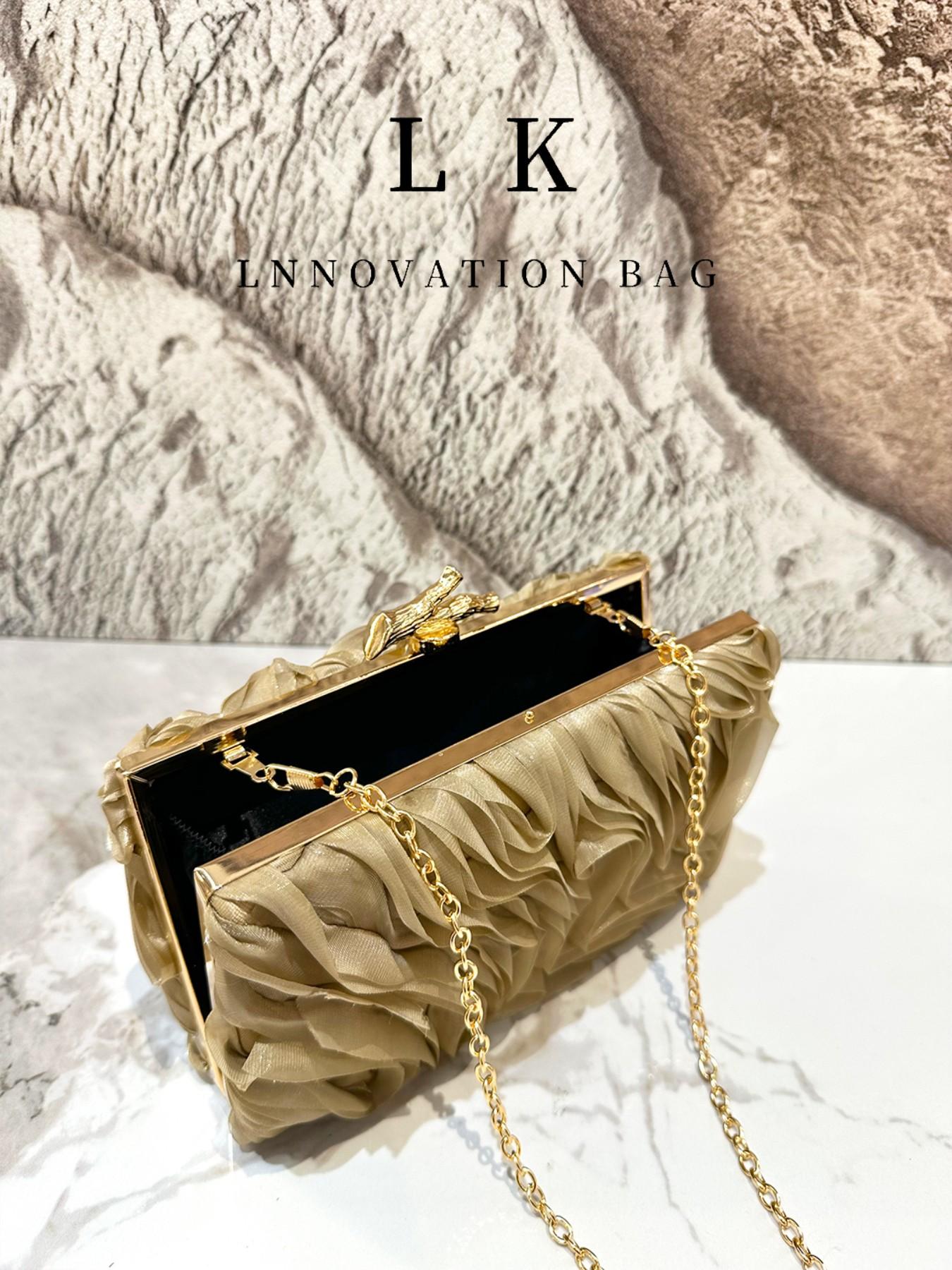 Floral Party Clutch Bag, Fashion Crossbody Shoulder Bag, Women's Evening Wedding Handbag, Elegant Evening Purse, All Seasons