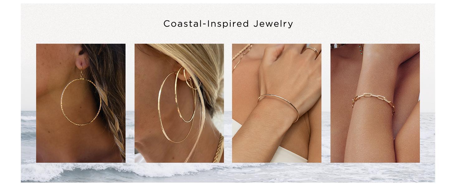 Michelle The Original Chunky Cross Chain Necklace for Women – Premium Waterproof, Tarnish-Free, Gold & Silver PVD Coated Jewelry – Hypoallergenic – Perfect for Beach, Weddings, Gifts