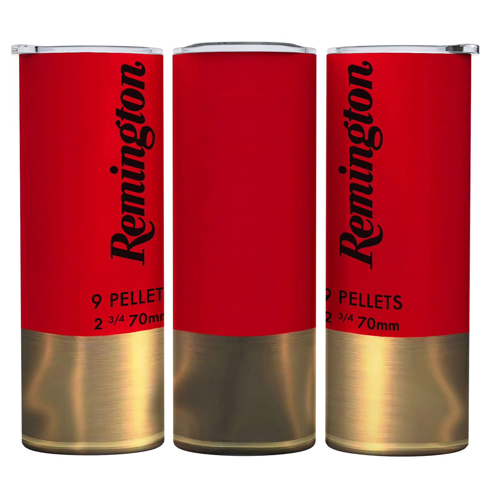 1pc 12 Gauge Shotgun Shell Style Stainless Steel Tumbler, 16 Designs Available, with Lid and Straw, Hunting Gift for Men, Outdoor Sports Insulated Mug, Insulated Travel Drinkware, Christmas, water bottles, thermos