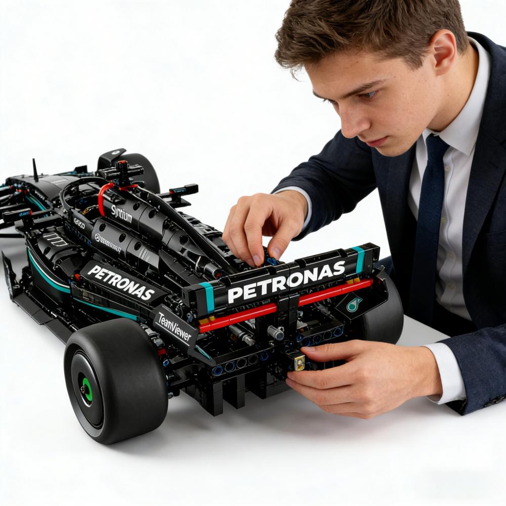 2026 New 1,642 pieces: technical 1:8 scale Formula  car building block set ;  MOCvehicle construction toy; birthday gift and enthusiasts  Build Your Dream  Car  supercar racing car boy's holiday gift High-Speed Racing Car Assembly Toy
