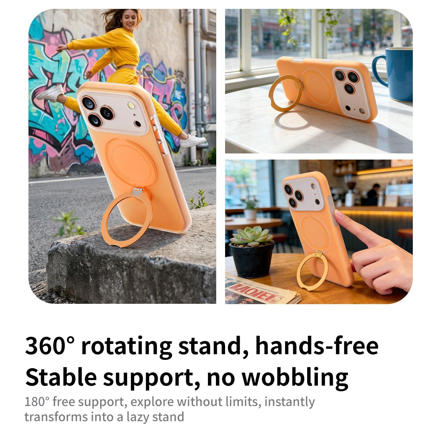 2026 New Liquid Jelly Magnetic Kickstand Skin-Friendly Phone Case for iPhone 17 Pro Max 17 Pro 16 Pro Max 16 Pro 15 Pro 14 13, Shockproof Protective Cover