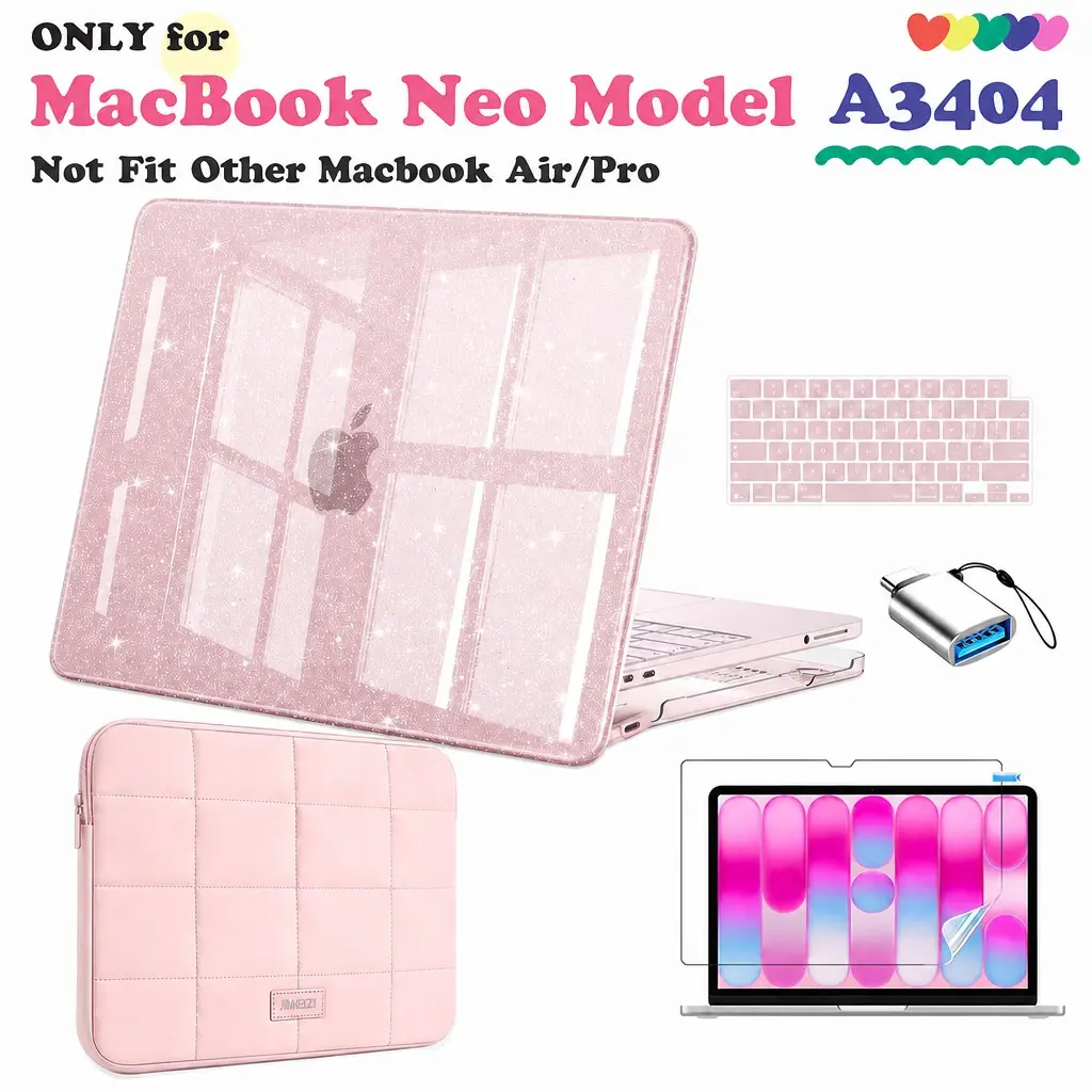 Nexabridge Macbook Neo Case 13 Inch 2026 Model A3404, 100% Official Color, Anti-Fingerprint, Scratch & Crack Protection, Sturdy Hard Shell Cover Protector Sleeve laptop covers & cases