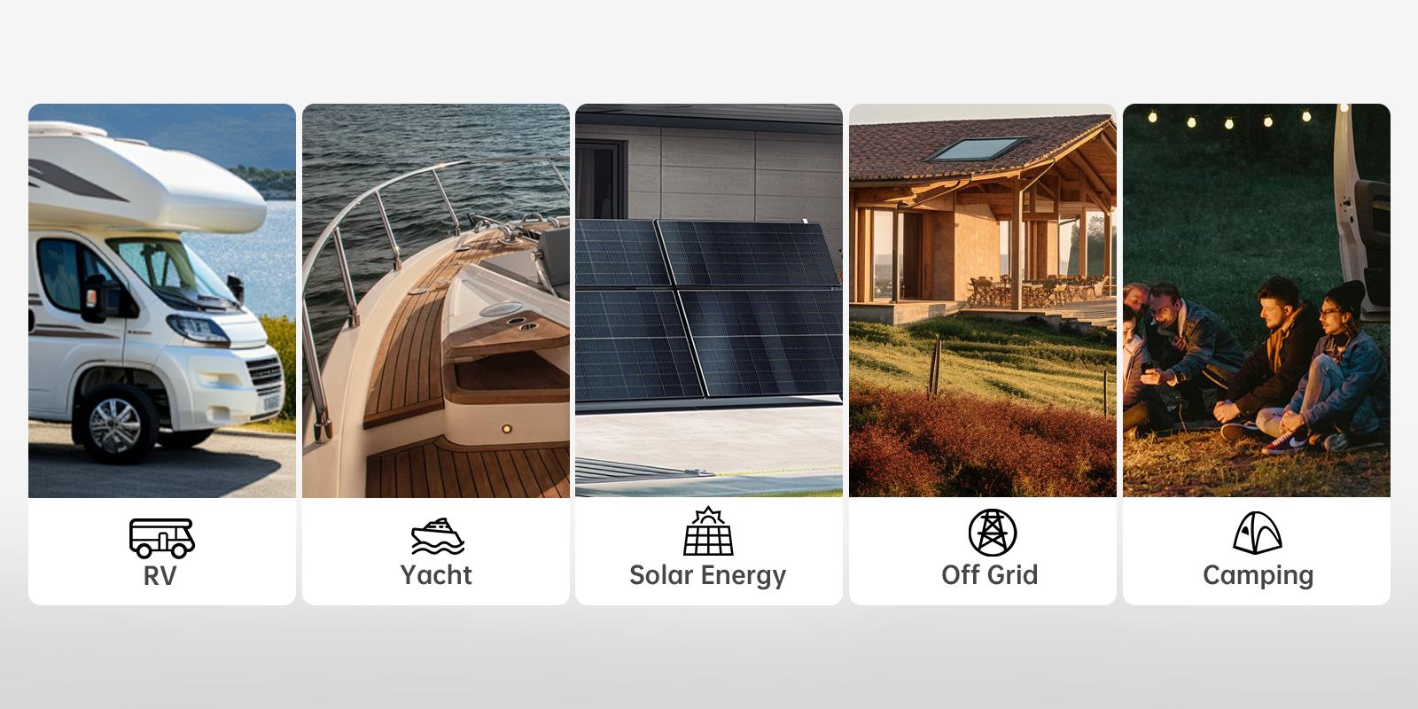 【Summervibes】HumsiENK 12V 100Ah LiFePO4 Bluetooth Lithium Battery, Built-in 100A BMS & Low-Temp Protection, for RV/Marine/Trolling Motor/Off-Grid/Home Backup