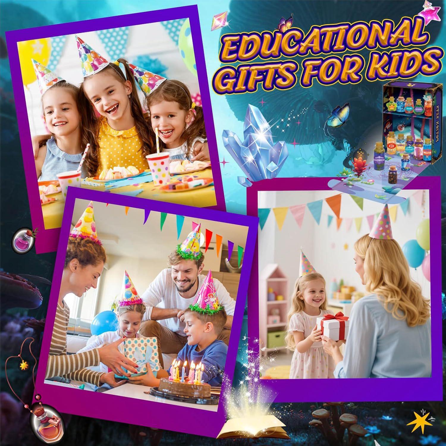 Enchanting Fairy Potion Kit, New Magic Potion Craft Set, Kids Glowing Potion Art Supplies, Includes Bottles, Perfect Gift for Boys & Girls over 6