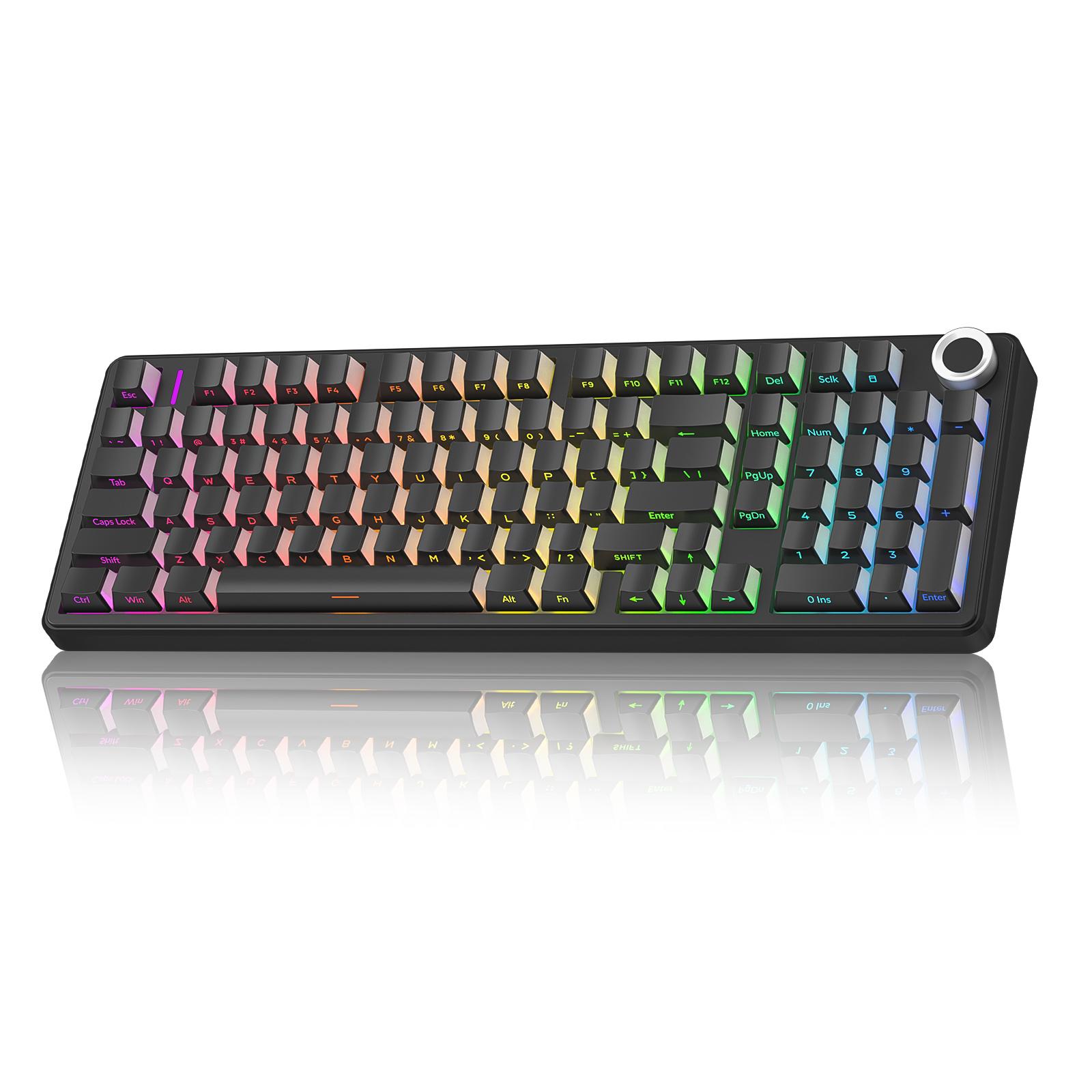 【Silent keyboard】AULA F99 Pro Wireless Mechanical Keyboard-Silent Version,BT5.0/2.4GHz/USB-C Hot Swappable Custom Keyboard,Gasket Structure,Pre-lubed Linear Switches RGB Backlit Computer Gaming Keyboards,White dealsforyoudays TikTokShopfalldealsforyou 【Silent keyboard】AULA F99 Pro Wireless Mechanical Keyboard-Silent Version,BT5.0/2.4GHz/USB-C Hot Swappable Custom Keyboard,Gasket Structure,Pre-lubed Linear Switches RGB Backlit Computer Gaming Keyboards,White dealsforyoudays TikTokShopfalldealsforyou