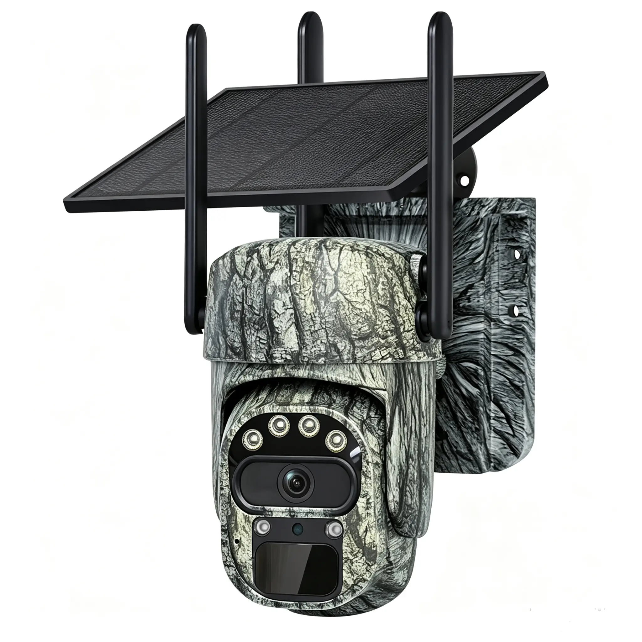 4G LTE Cellular Trail Camera (1 Pack) - 2.5K HD Video, Human Auto Tracking, Live View, Solar Powered Security Camera