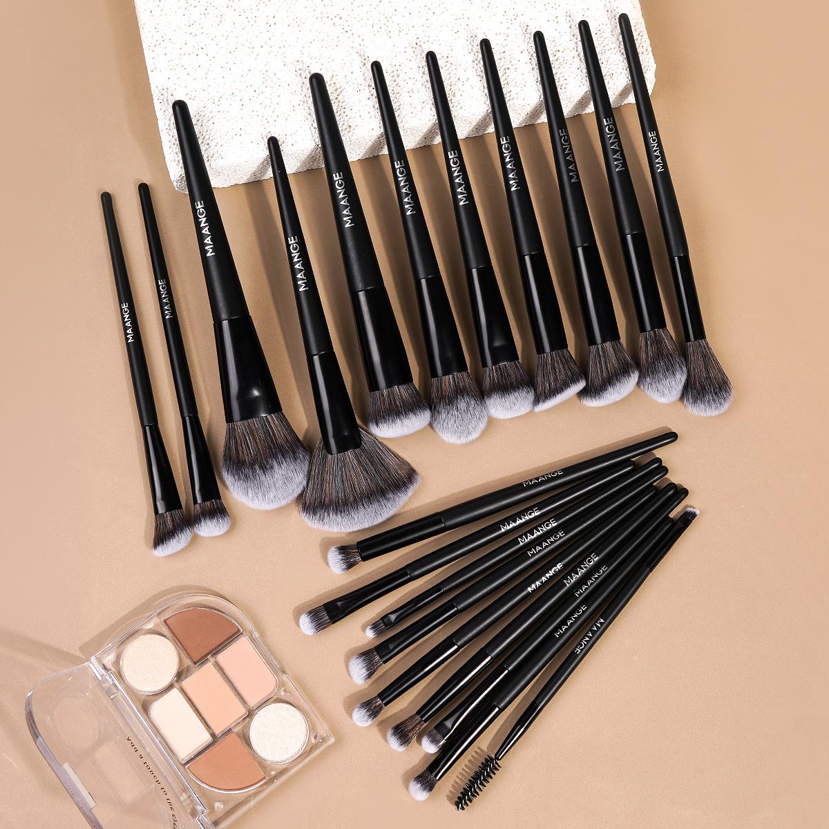 MAANGE 20pcs Makeup Brushes Set, Multifunctional Makeup Brushes, Face Makeup Brushes, Foundation Brush Loose Powder Brush Blush Brush Contour Brush Eyeshadow Brush, Travel Makeup Tools, Makeup Accessories Gifts