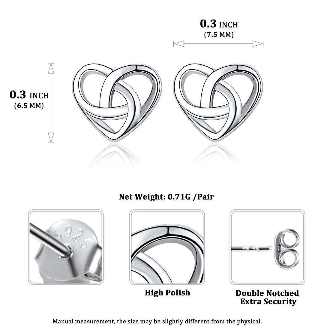 FaithHeart Celtic Knot Stud EarringS Heart Earring Studs Celtic Jewelry FaithHeart Celtic Knot Stud EarringS Heart Earring Studs Celtic Jewelry