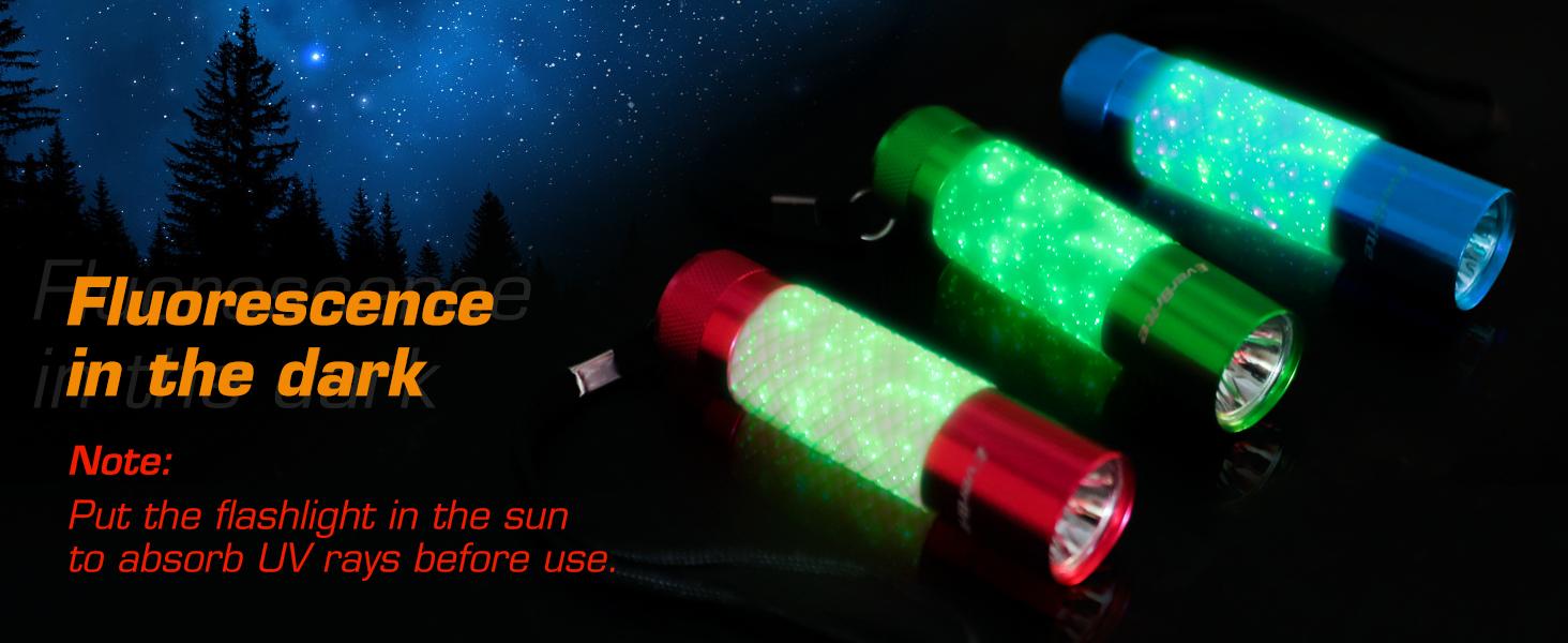 #SpringGlowUp EverBrite Mini Flashlights, Glow in Dark Flashlights, Aluminum LED Flashlights Party Favors Assorted Colors for Camping, Hiking, Indoor, AAA Batteries Included