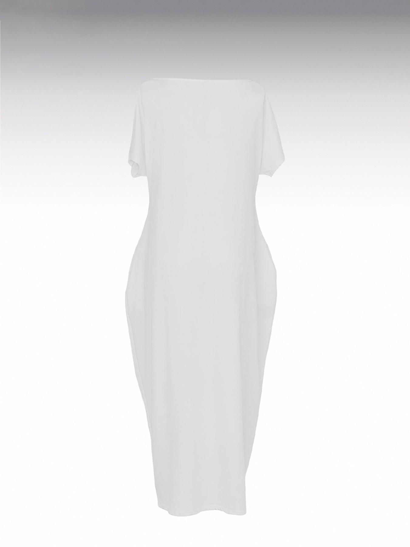 2026 Women's Solid Color Casual Loose Batwing Sleeve Loungewear Homewear Dress, Comfortable Daily Wearing Nightdress, Versatile Ladies' Sleepwear for All Seasons