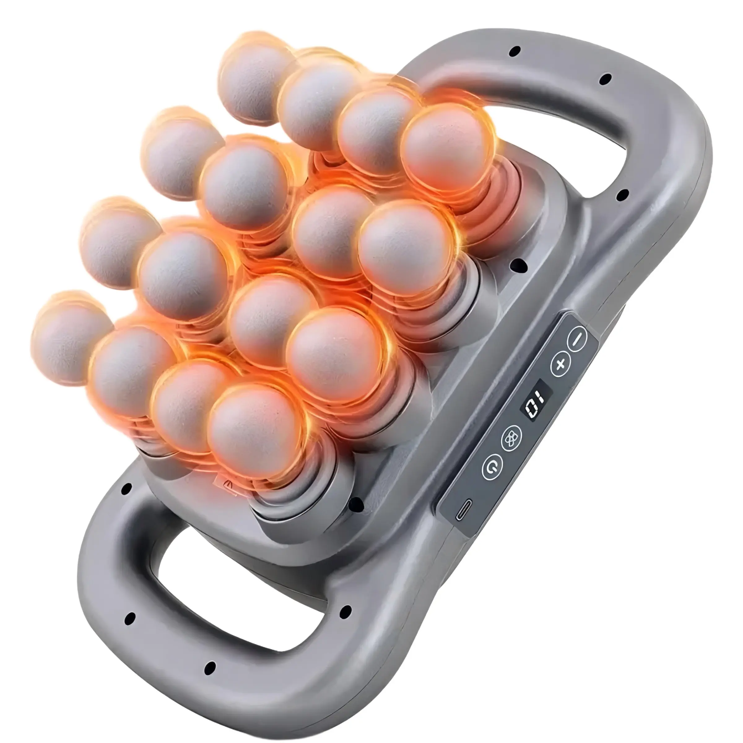 16-Head Massage Gun Set, Deep Tissue Percussion Massager, 3600mah Electric Massage Tool, 9 Styles and Levels, Portable Design