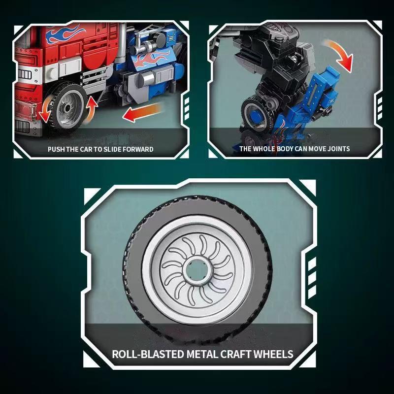 Transforming Robot Building Blocks Set, Ultra-Cool Dual Mode Switch, Adult & Kids Educational Gift Box, Creative DIY Collection