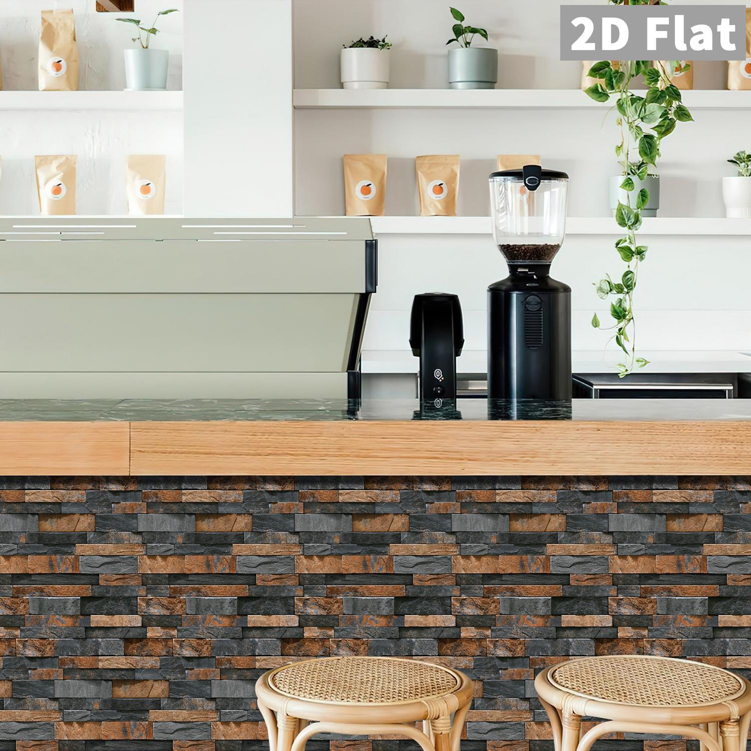 8/16pcs Brick Pattern Marble Backsplash Peel & Stick Wallpaper - Waterproof, Oil-Resistant,Ideal Choice For Kitchen And Bathroom Splash Proof Panels Peel And Stick Wallpaper Designs