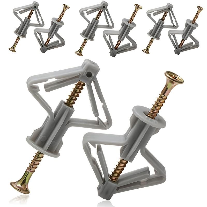 15 Sets Expansion Screw Kit, Butterfly-Shaped Self-Tapping Thread, Plastic Rubber Plug, Durable Expansion Tube for DIY Projects