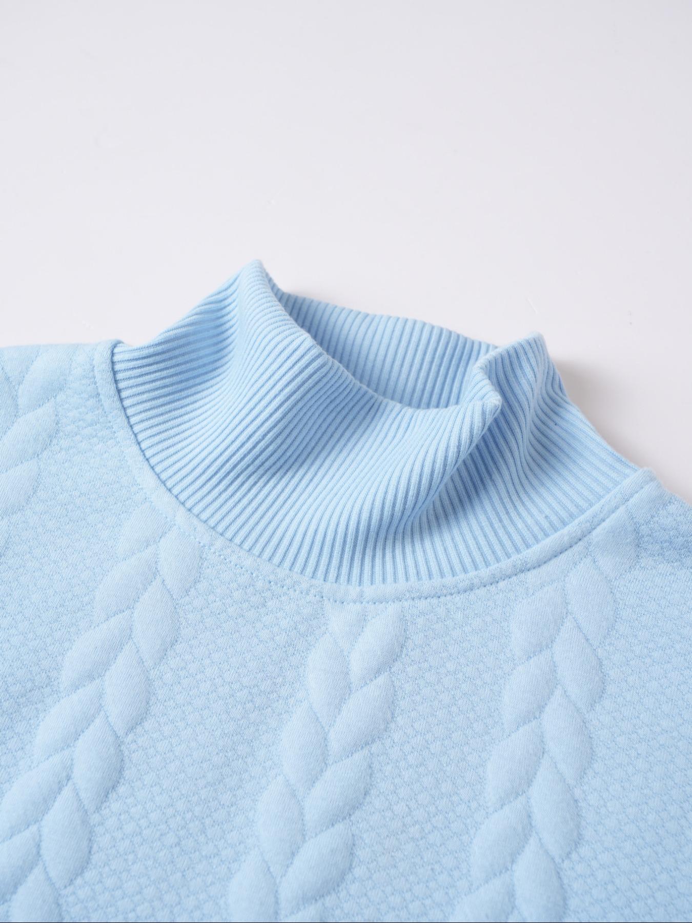 Men's Fall Winter Outfits Warm KnitSweater for Daliy Wear, High Neck Pullover LongSleeve Jumper, Casual Sporty Design, EssentialWardrobe ltem, Casual Fitted Knitwear, Fall Winter Knitwear