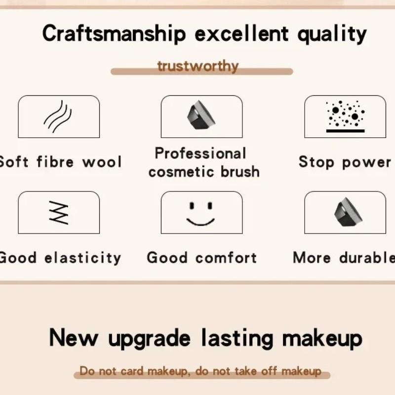 New Magic Invisible Foundation Brush, High Density Fiber Bristles, Soft and Powder-Resistant, Bb Cream Liquid Makeup Tool
