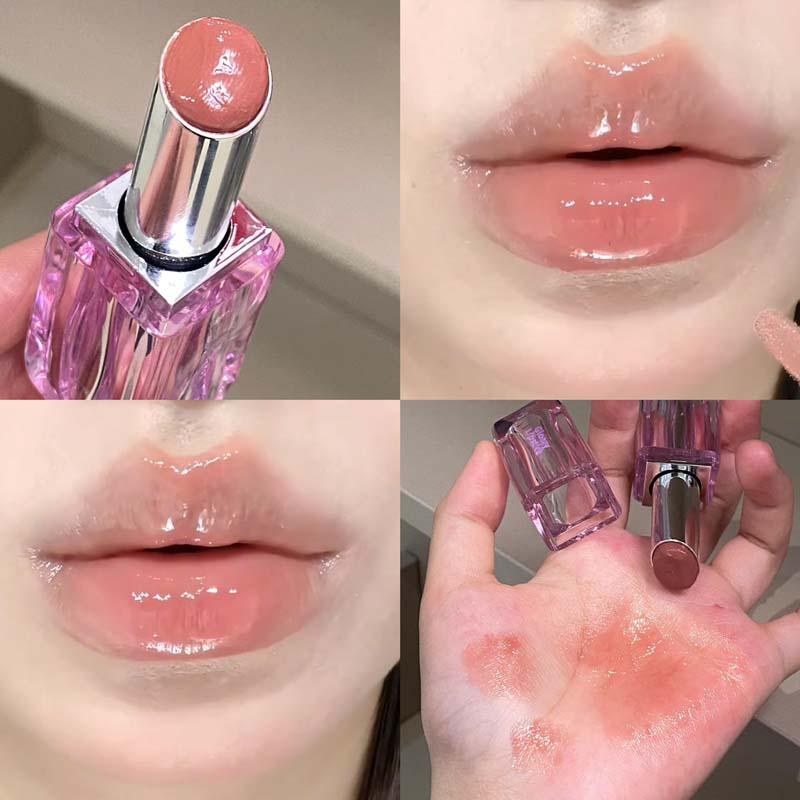 Highly moisturizing lipstick provides long-lasting hydration and repair for dry lips. The smooth, creamy texture applies easily, offers rich color payoff, and is long-lasting and smudge-proof, creating plump, soft lips. A must-have gift for Mother's Day.