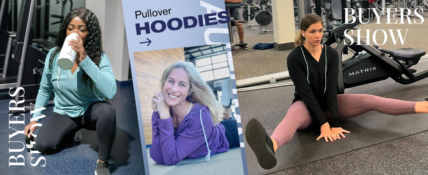 WIHOLL Womens Fashion Tops Hoodies for Women Pullover Oversized Sweatshirts Long SLeeve Shirts Loose Fit