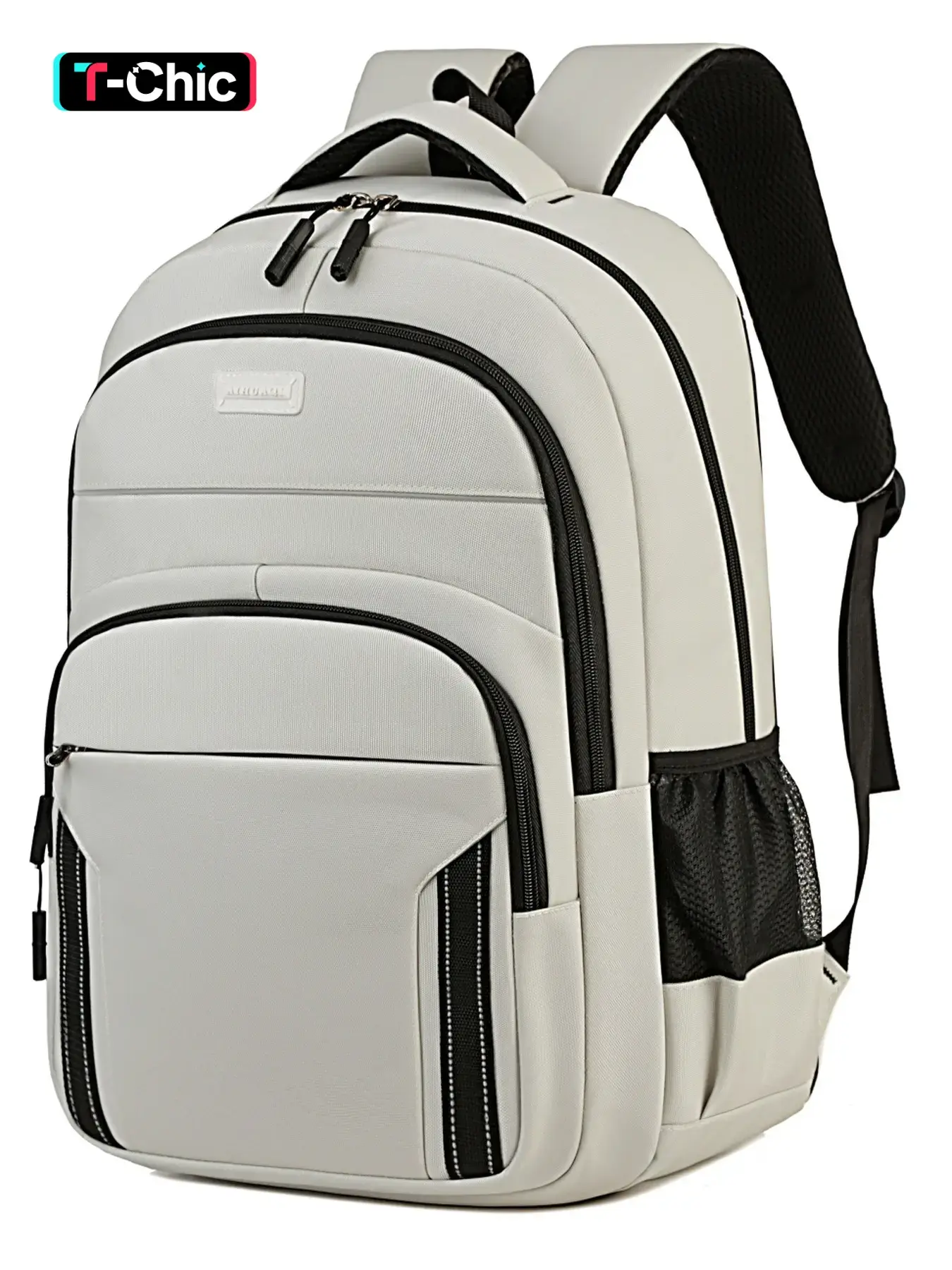 2026 New Large Capacity Multi-Compartment Backpack, Black Blue Gray Khaki Four Colors, Fits Luggage, Unisex Student School Commute Laptop Bag, Casual Travel Backpack