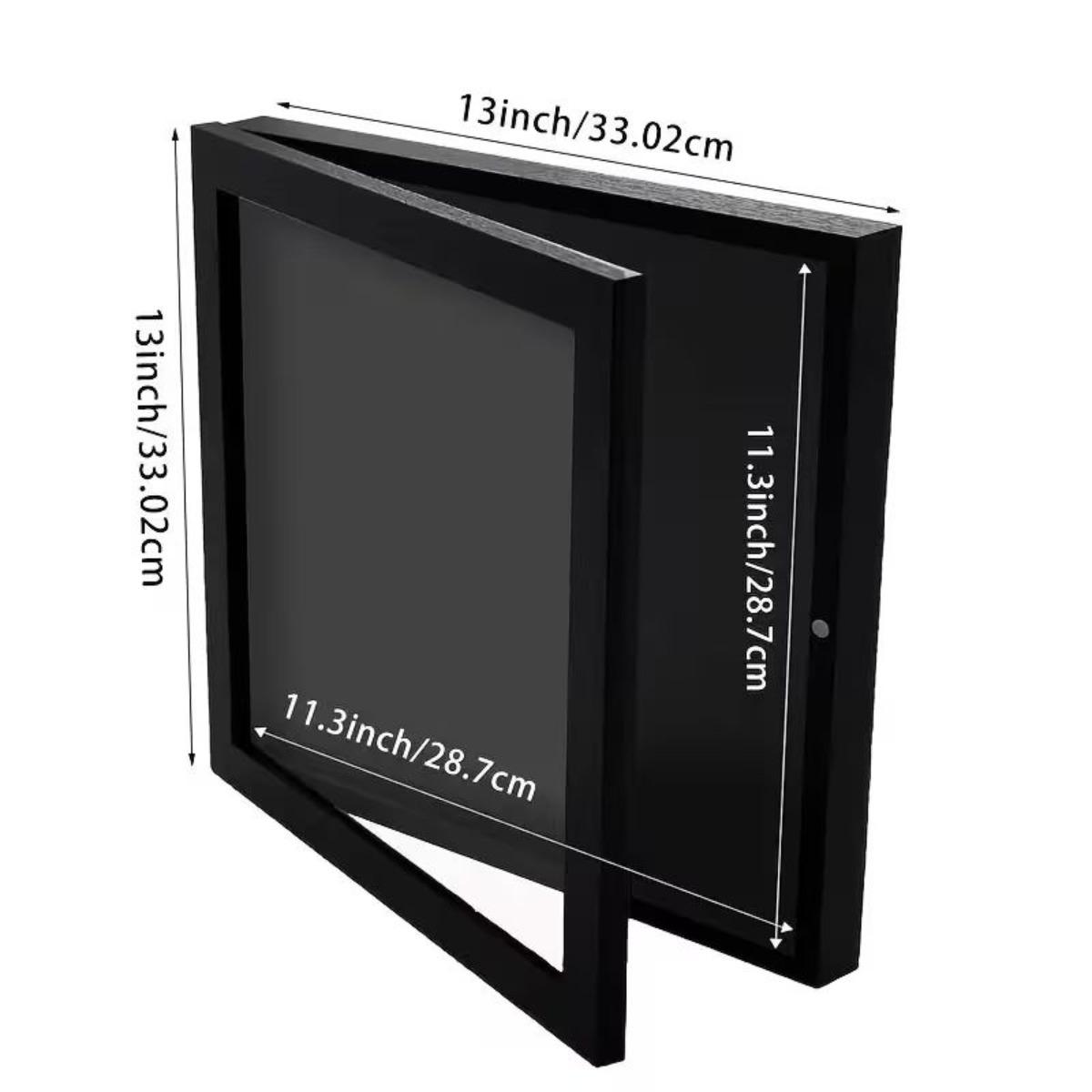 Jersey Frame Display Case 2 Pack, Large Clear Acrylic Shadow Box with Protection for Basketball Baseball Football Soccer Hockey Shirt, Wall Mount Wooden Showcase, Idea Gift for Sports Fans