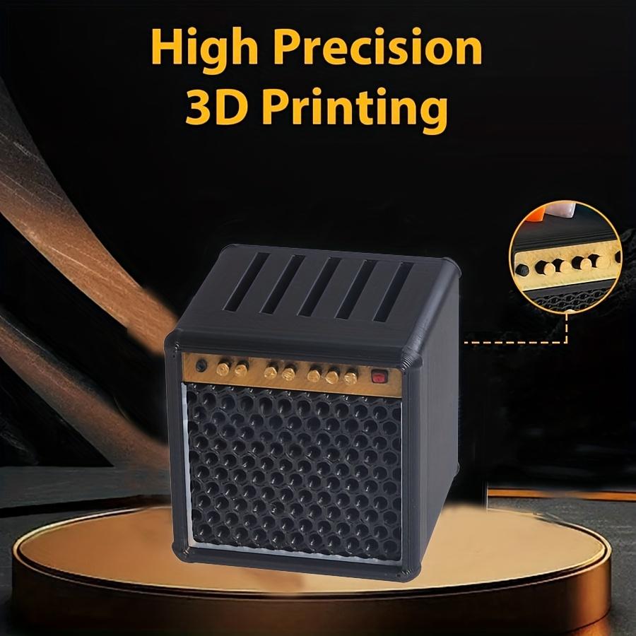 Vintage Guitar Pick Holder Box, Portable Guitar Picks Storage Case, Retro Speaker Design, Gift for Guitar Lovers