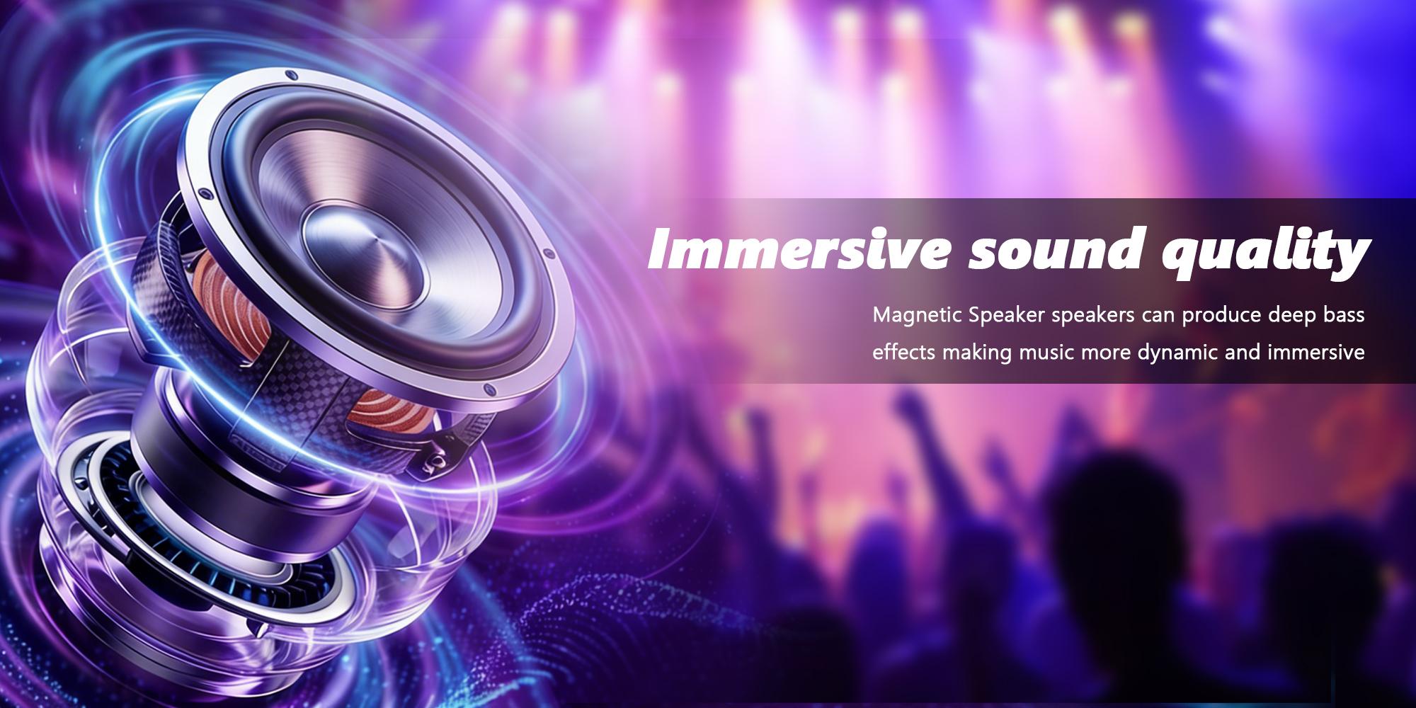 Magnetic Bluetooth Speaker,Portable Wireless Bluetooth Speaker,Mini Portable Phone Stand for Phone,RGB Night Light,Gift