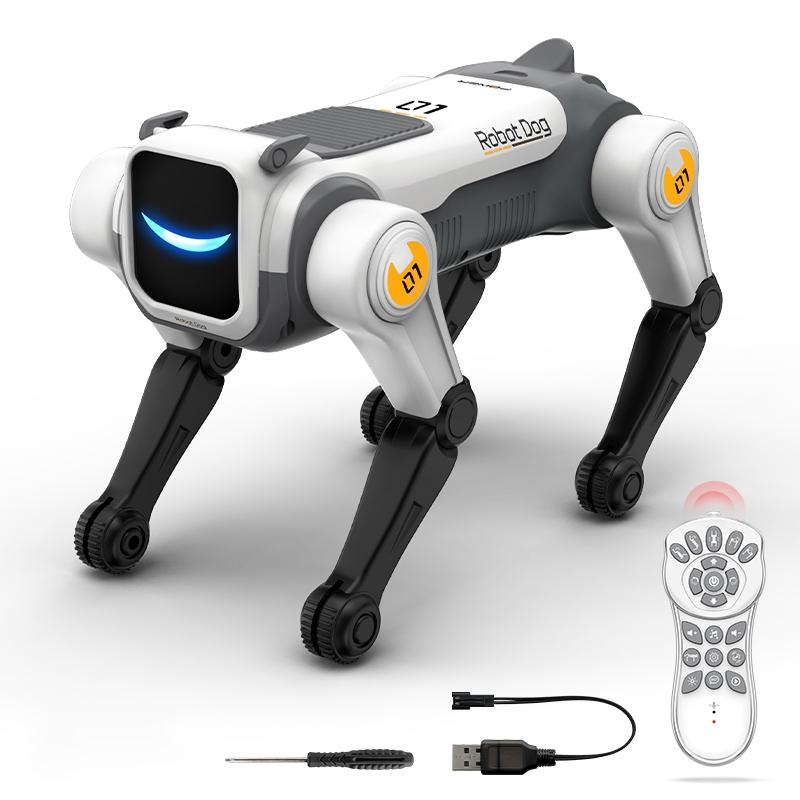 Electric Remote Control Robot Dog Toy, Voice-Controlled Bionic Mechanical Dog, Unisex Gift with Batteries Included