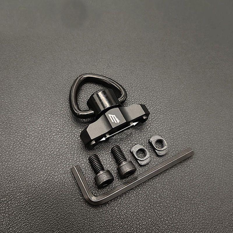 High-Quality Metal Quick Release Sling Buckle, Multi-Purpose Single-Hole 1&2 Point Sling Ring for Outdoor Sports, Cameras, Bags & MOLLE Bags