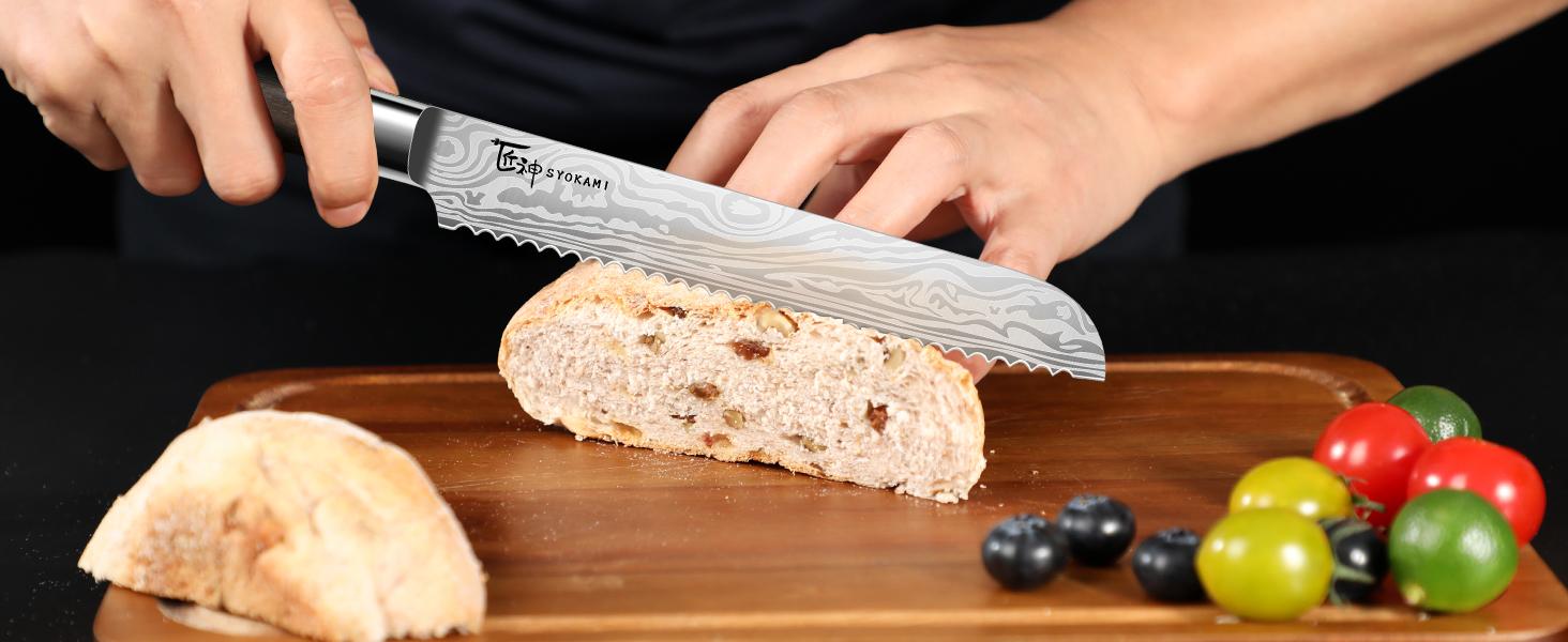 【DealsForYouDays】 SYOKAMI [UPDATE] Kitchen Knife Set with Magnetic Block and Sharpener 14 Piece Knife Set 360° Rotatable Holder Ultra Sharp High Carbon Stainless Steel Knives Sets with Steak Knives, Father's Day Gift
