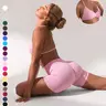 【Black Friday】Women's Two-Piece Yoga Set with High-Waisted Form-Fitting Shorts and Strappy Crop Top, High-Stretch Summer Activewear for Running and Gym Workouts #GLOBAL PICKS