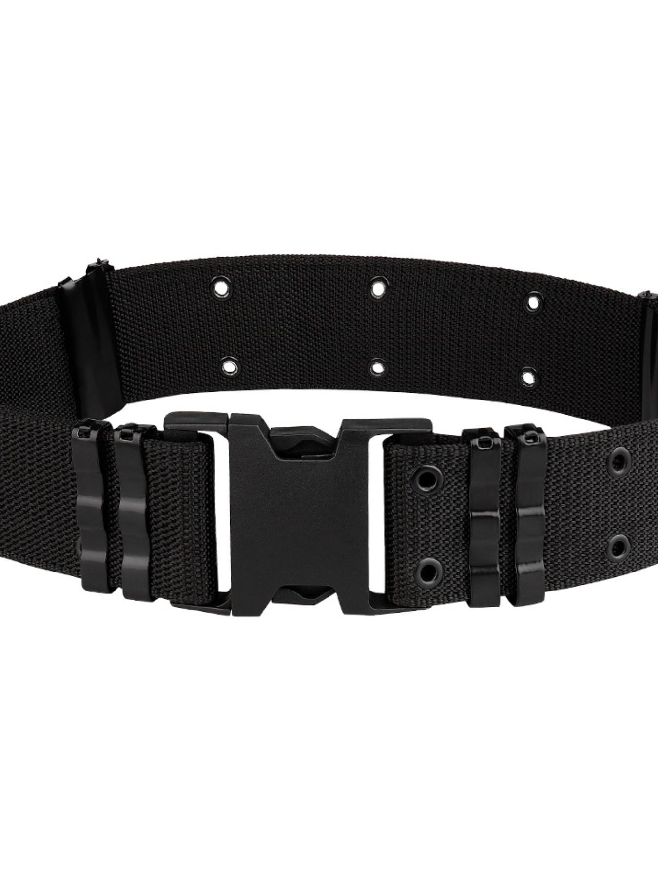 Tactical Quick-Release Belt, Nylon Military Style Men's Waistband, Perfect for Streetwear, Functional Clothing, Edc Fashion