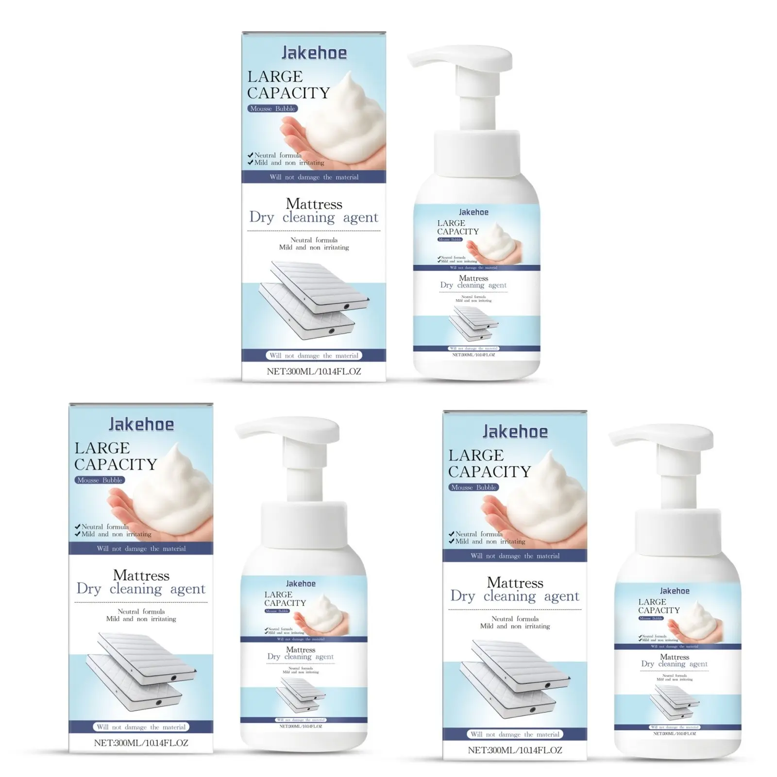 Bed Mattress Cleaner 300ML, Removes Oil Stains & Dirt, Multi-Functional Household Cleaning Agent, Daily Use Care Solution