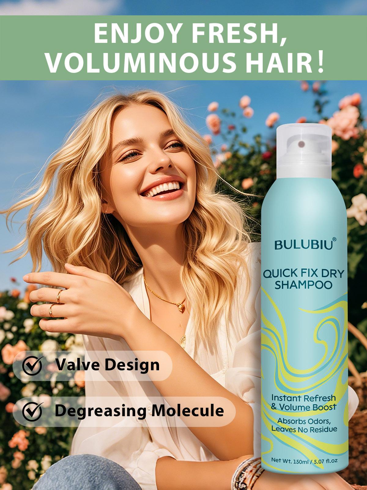 All-in-One Dry Hair Volumizing Styling Spray Women's Hair Styling Spray Adds volume to fine, limp hair Comes with a mirrored folding comb