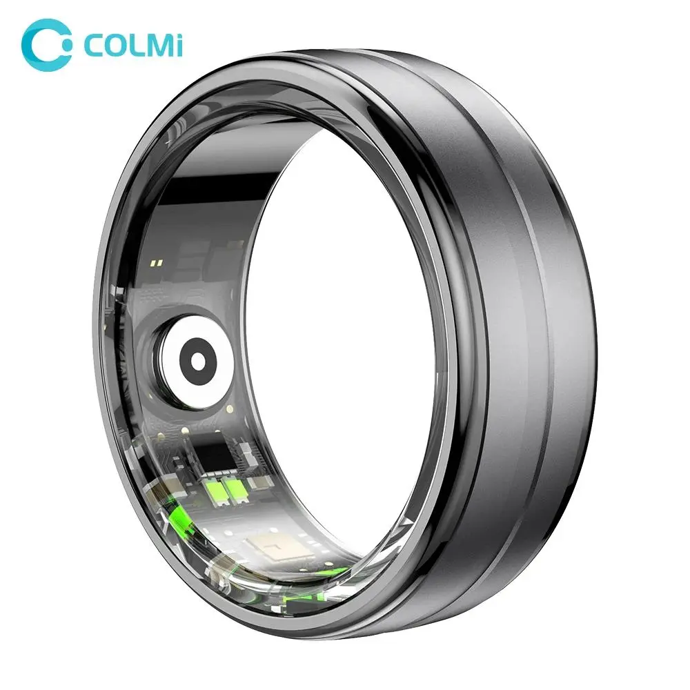 [2026] COLMI R06 Smart Ring Men Women, Heart Rate and Blood Oxygen Monitor, IP68 & 5ATM Waterproof, Multi-sport Mode