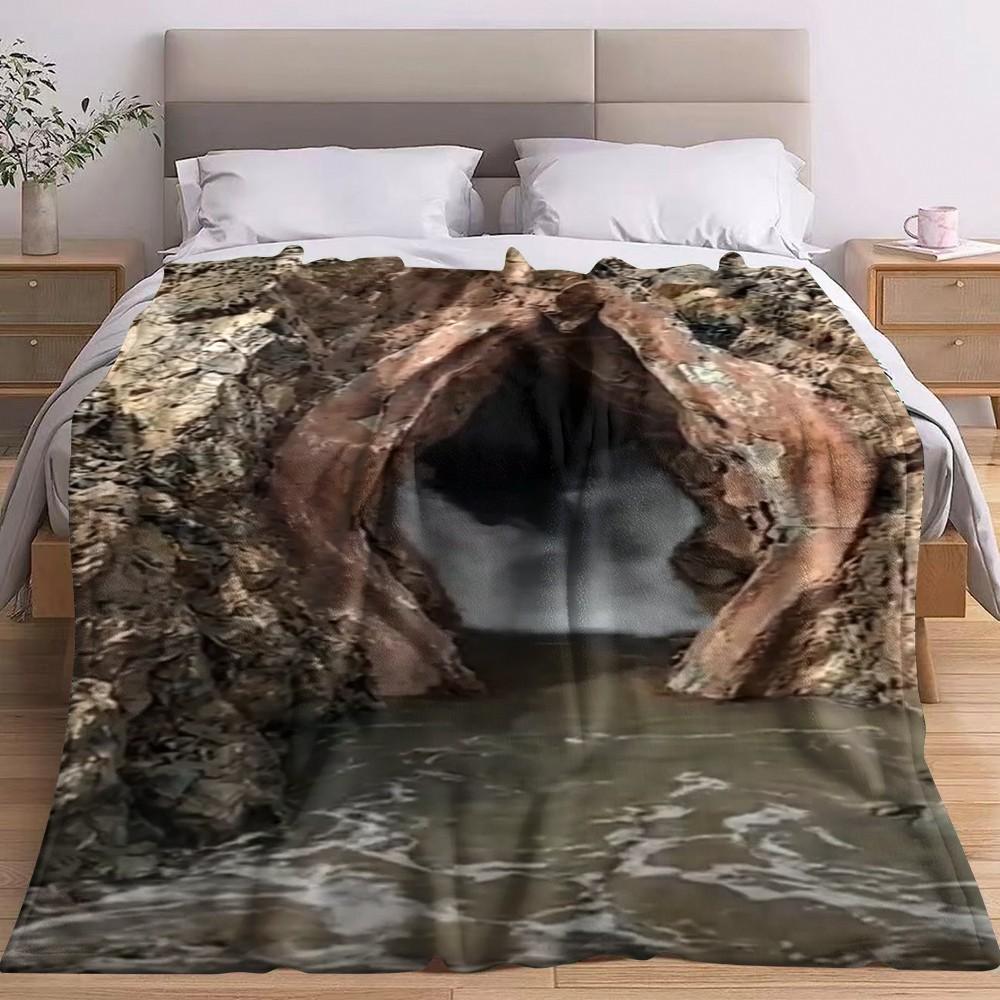 Funny Pattern Print Blanket, Flannel Series Bedding, Dormitory Blanket, Nap Blanket, Car Blanket, Office Blanket, Air Conditioning Blanket