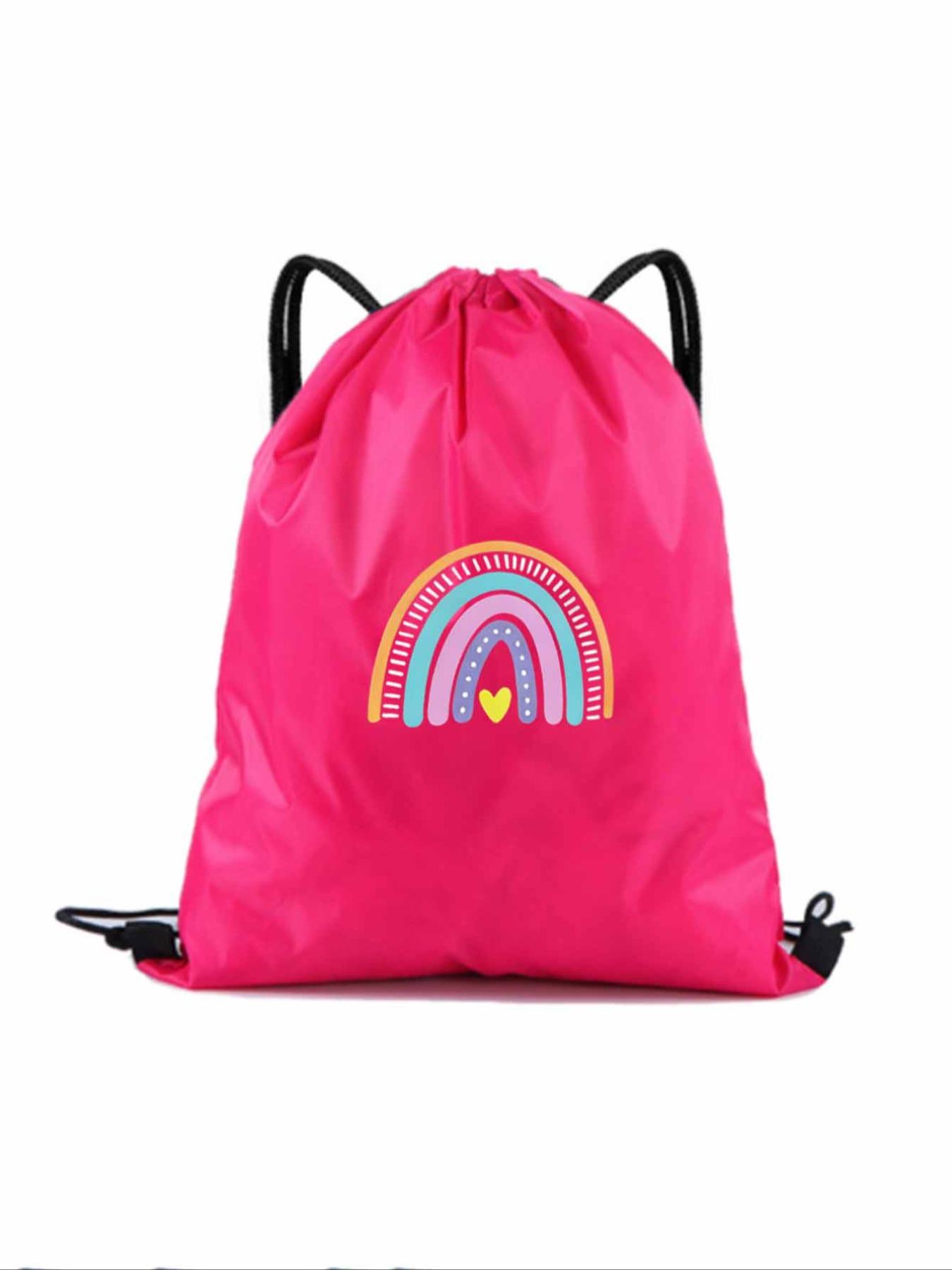 Drawstring Backpack for Teens, Personalized Sports Bag, Casual Sports Bag, Swimming Bag, Fitness Bag, After School Club Bag, Travel Bag, Back-To-School Sport Bag, Outdoor Sports Bag, Athletic Bag, Volleyball Bag