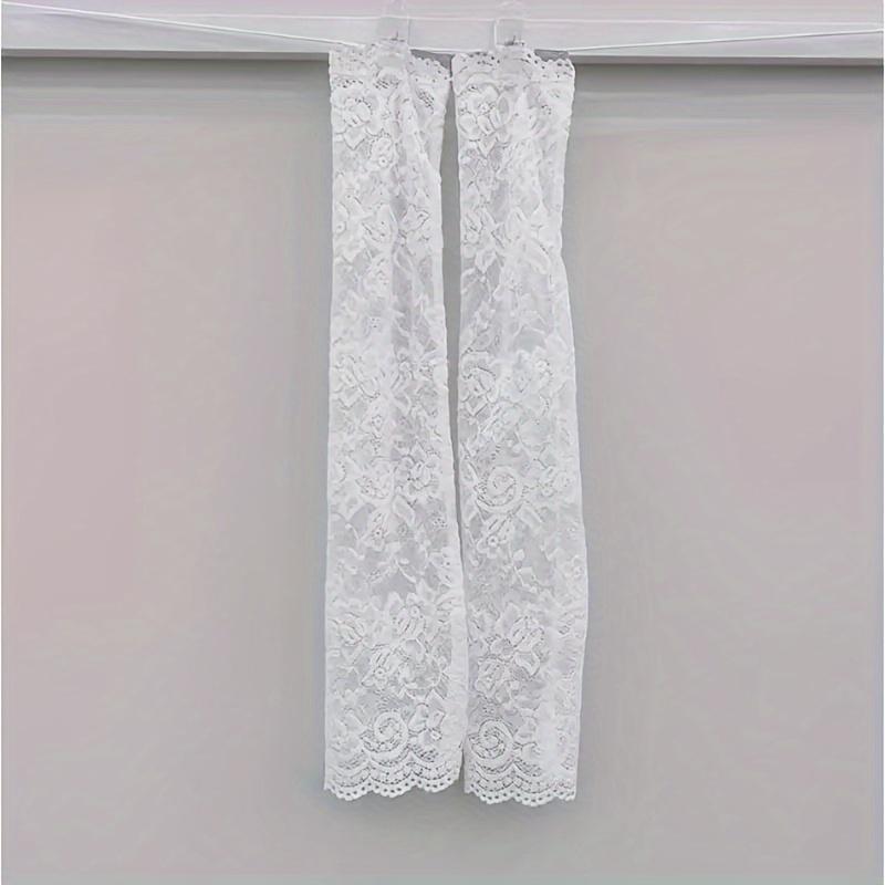 Women's Fashion Lace Sleeves 3 Pairs, Summer Elastic Breathable Lightweight Sleeves with Floral Embroidery, Suitable for Various Outfits, Outdoor Activities and Sun Protection, Transparent Sleeves