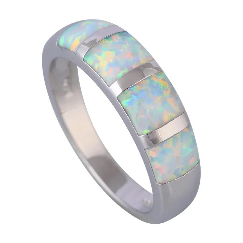 Opal Copper Ring for Women Men Gothic Vintage Jewelry Luxury Wedding Engagement Couple Matching Cocktail Rings Set Gift for Her