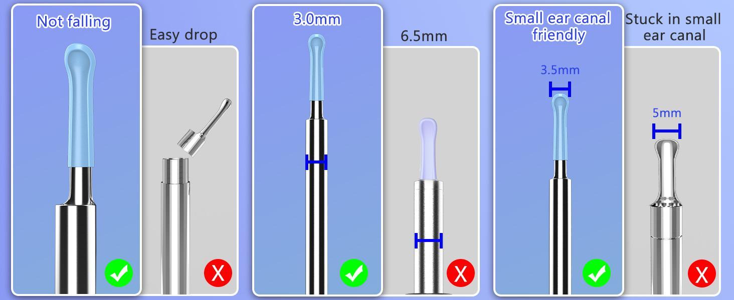 Vitcoco 8 Pcs Ear Set,Ear Canal Cleaner with 1920P Camera,Ear Cleaning Kit with 8 Ear Spoon,Ear Wax Removal,Ear Camera for iOS & Android Mother's Day Gifts