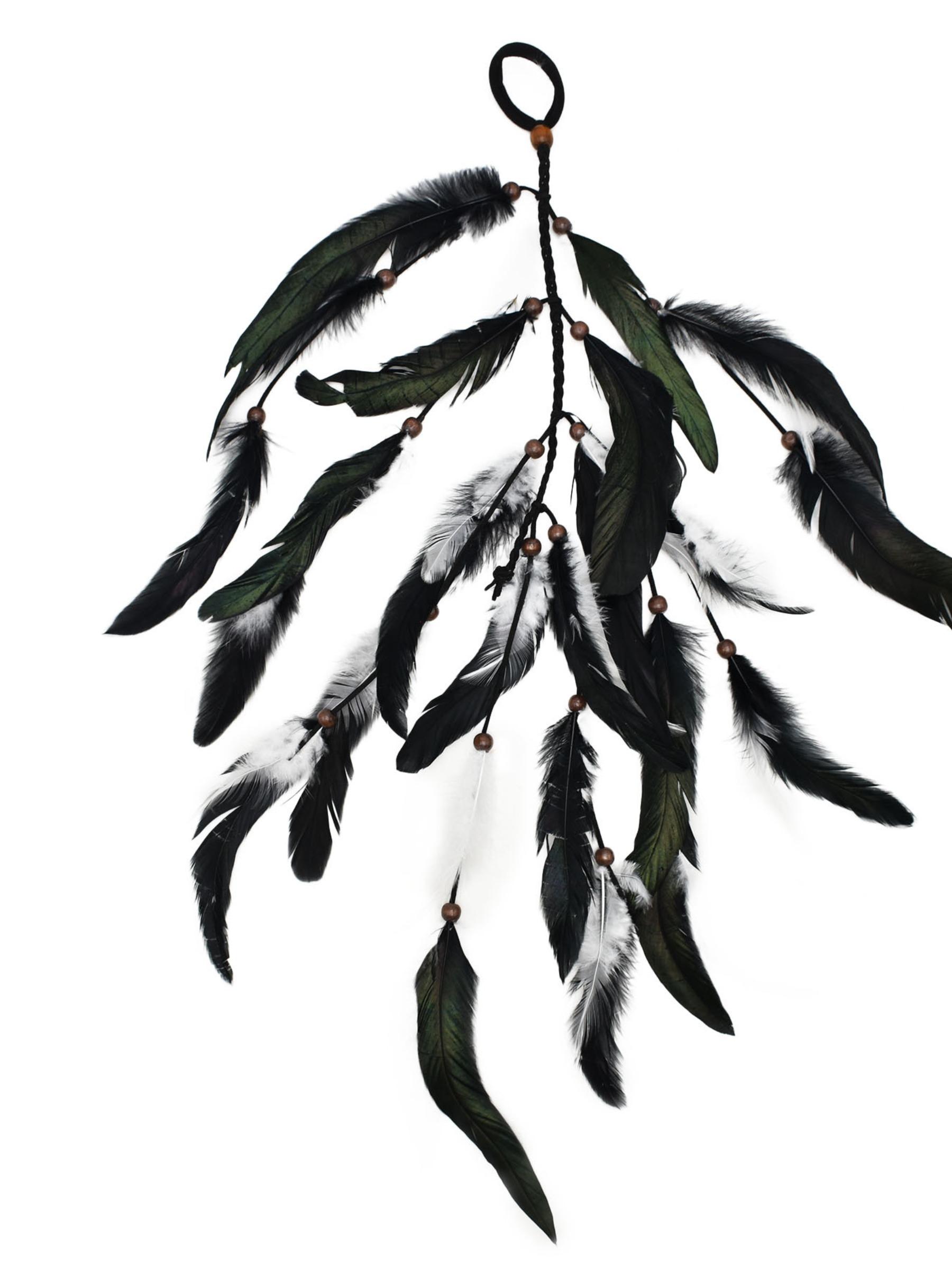 Bohemian Feather Hair Band Headband Hippie Travel Photo Prop, Fairy Princess Instagram Hair Tie, Fashionable Boho Accessory