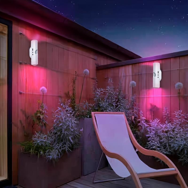 1pc Battery Operated Wall Sconce, Motion Sensor Light Indoor, USB Rechargeable Wall Sconces 7 Colors Wall Lamp for Living Room Hallway Bedroom, Bathroom