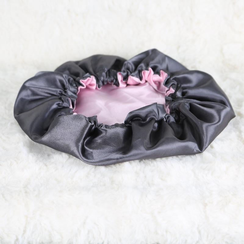 Shower Caps, Silk Lined Shower Cap for Women,Reusable,Adjustable Size & Elastic Headband