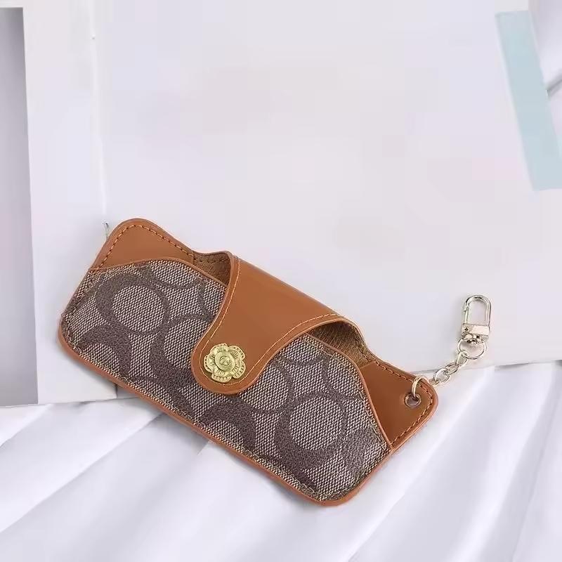 Portable Eyeglass Case with Keychain, Protective Storage Bag for Reading Glasses and Sunglasses, Essential for Daily Use and Travel