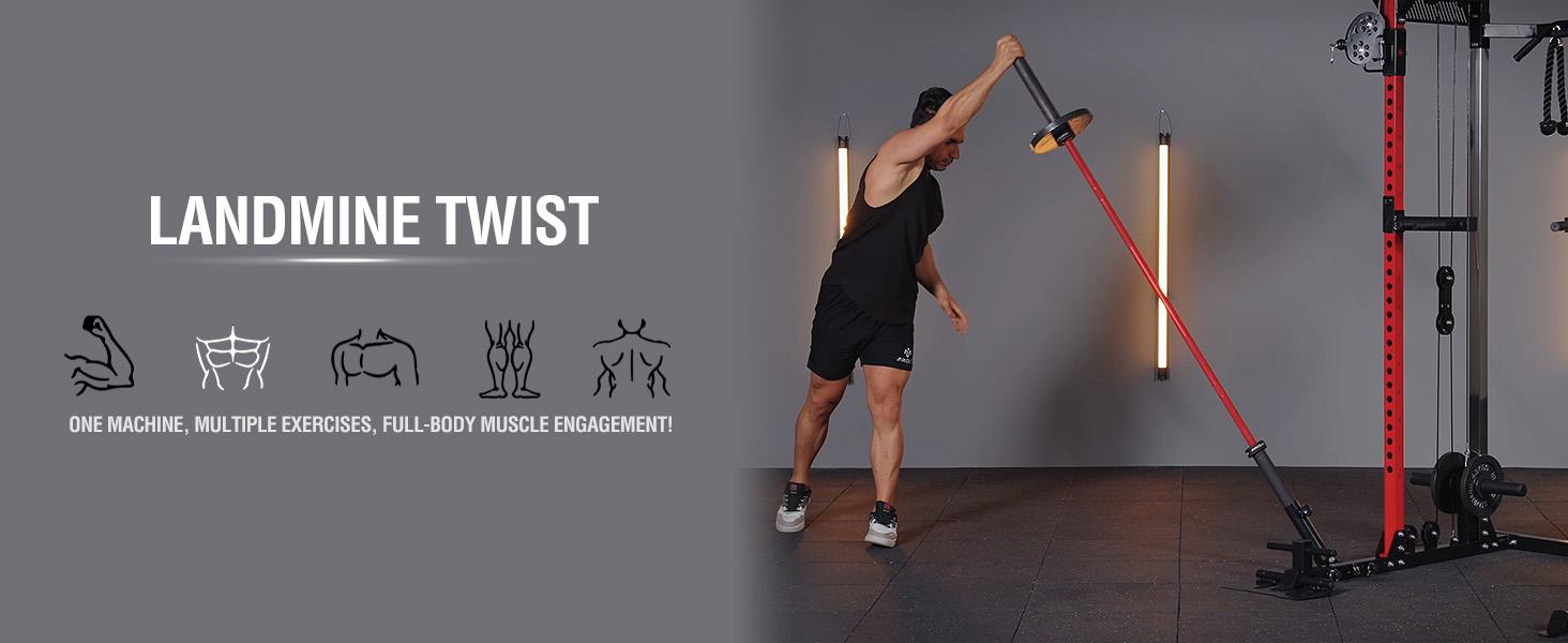 MIKOLO Power Cage, 2000LB Squat Rack, Dual Pulley Cable Crossover System, Multi-function Free Weight Home Gym Workout Machine with AttachmentsMIKOLO MIKOLO Power Cage, 2000LB Squat Rack, Dual Pulley Cable Crossover System, Multi-function Free Weight Home Gym Workout Machine with AttachmentsMIKOLO