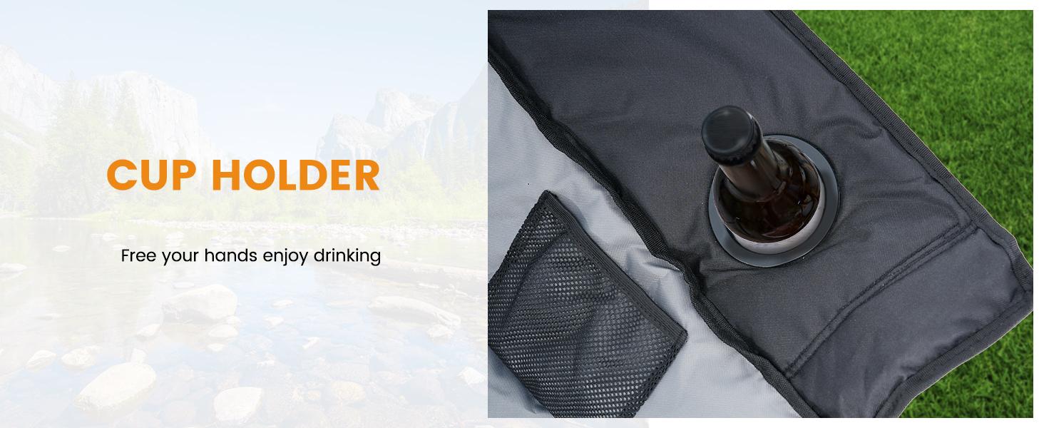 SLSY Oversized Heated Rocking Camping Chair, Outdoor Rocker Padded Recliner Folding Lawn Chaise, with Side Pockets & Carry Bag for Patio Backyard, Power bank not included SLSY Oversized Heated Rocking Camping Chair, Outdoor Rocker Padded Recliner Folding Lawn Chaise, with Side Pockets & Carry Bag for Patio Backyard, Power bank not included