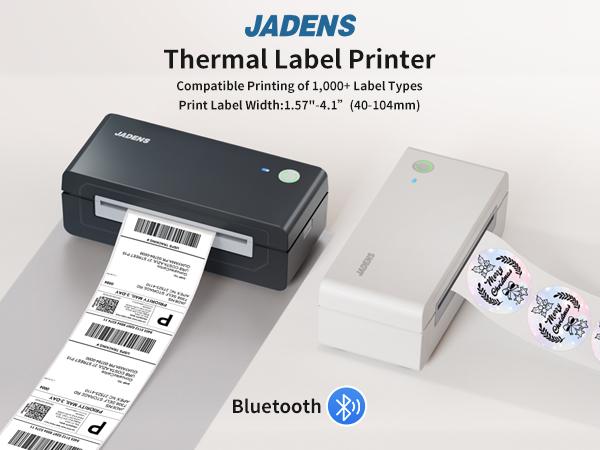 JADENS Shipping Label Printer 668BT, Bluetooth Wireless Thermal Label Printer, Compatible with iOS, Android, Windows, Mac, Chromebook, Widely Used for Etsy, Ebay, Shopify, USPS JADENS Shipping Label Printer 668BT, Bluetooth Wireless Thermal Label Printer, Compatible with iOS, Android, Windows, Mac, Chromebook, Widely Used for Etsy, Ebay, Shopify, USPS