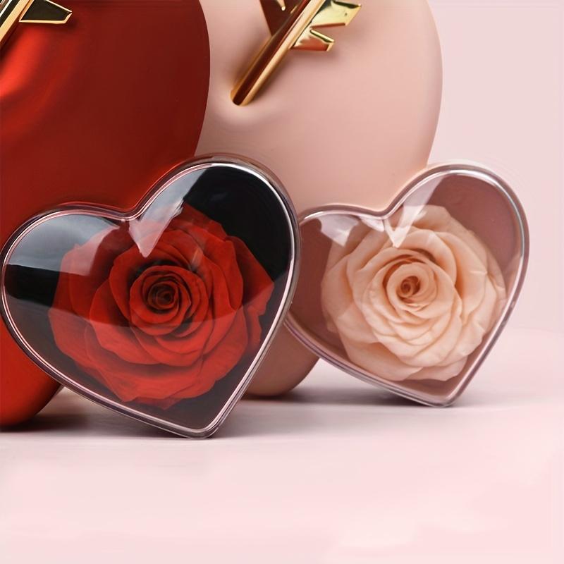 1PC Heart-Shaped Preserved Rose Jewelry Gift Box, Forever Rose with Jewelry Organizer, Perfect for Proposal, Wedding Favor, Bridal Gift, Mother’s Day Surprise, Back to School Gift for Girlfriend, Romantic Valentine’s Day Christmas Present
