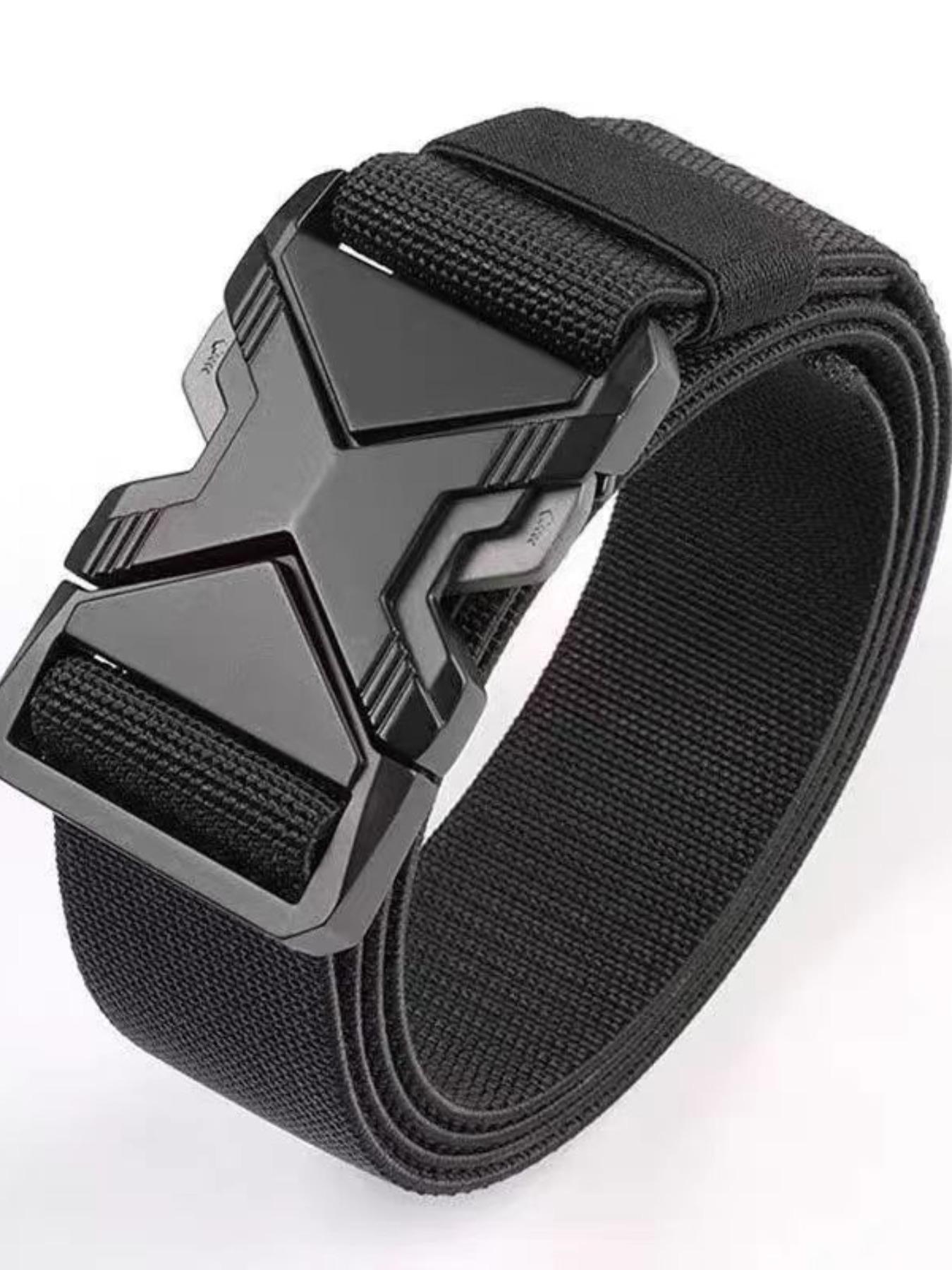 Men's Tactical Belt, Multifunctional Military Quick Release Buckle, Sports Canvas Waistband, Suitable for Daily Commute and Training Wear